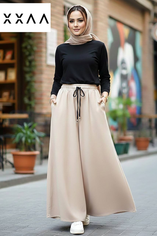 بنطلون كريب اوفر سايز