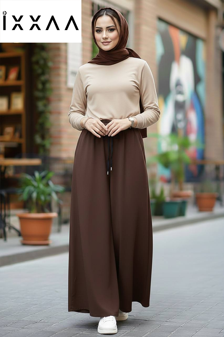 بنطلون كريب اوفر سايز