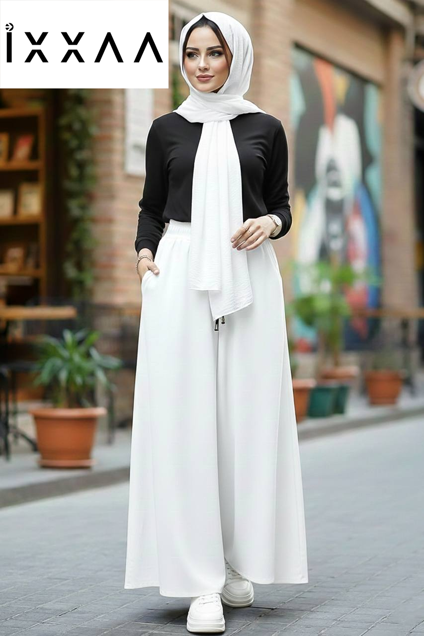 بنطلون كريب اوفر سايز